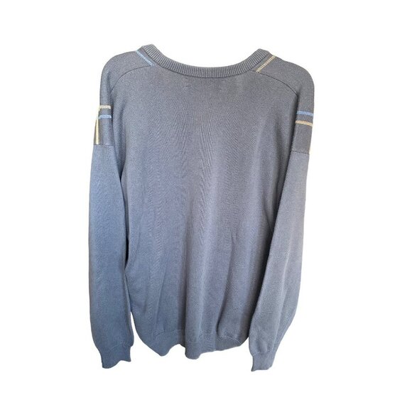 VINTAGE 90'S LYLE & SCOTT MEN'S COTTON ARGYLE GOLF SWEATER SZ XL - Picture 2 of 5